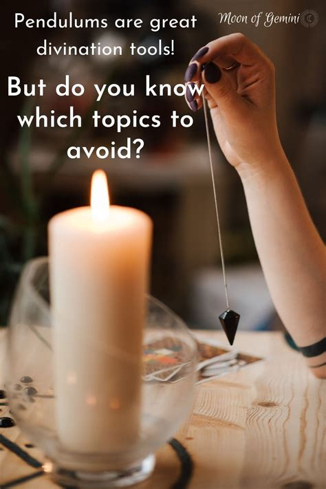Questions You Should NOT Ask Your Pendulum • .